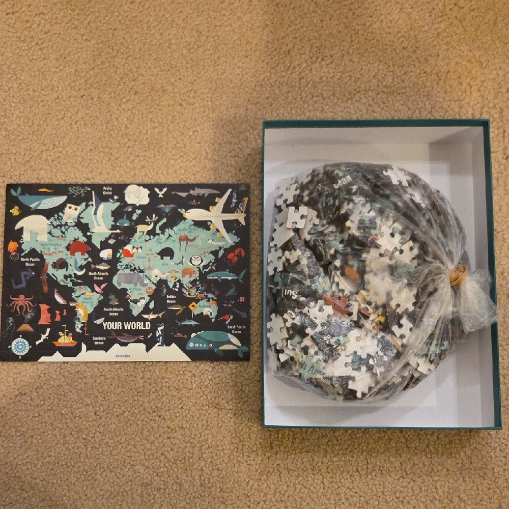 Colorful World Map Puzzle - Picture 3 of 3